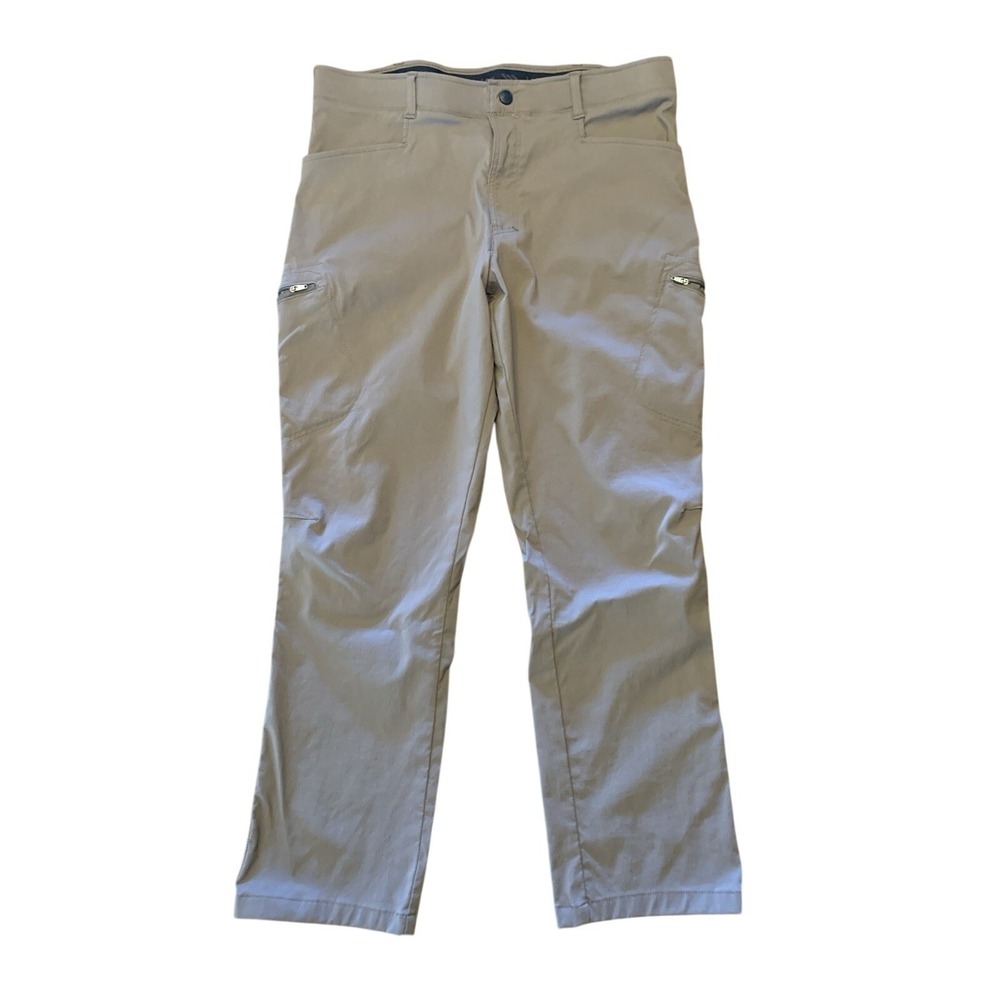 Wrangler Outdoor Summer Hiking Pants 36x29.5 Men's Tan Stretch Cargo Care 307 - Picture 2 of 16